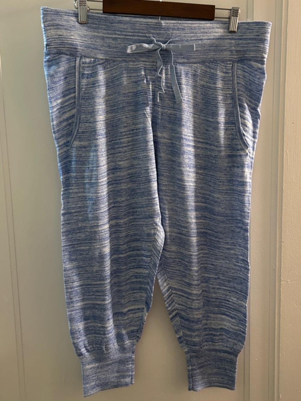 UGG WOMEN'S SIZE XL NIGHT SKY BLUE HEATHER IMOGEN CAPRI JOGGERS PANTS 1013744